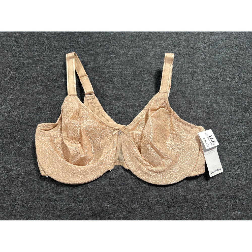Chantelle C Magnifique Minimizer Bra Womens 40DD Nude NEW Underwire Lace C18910